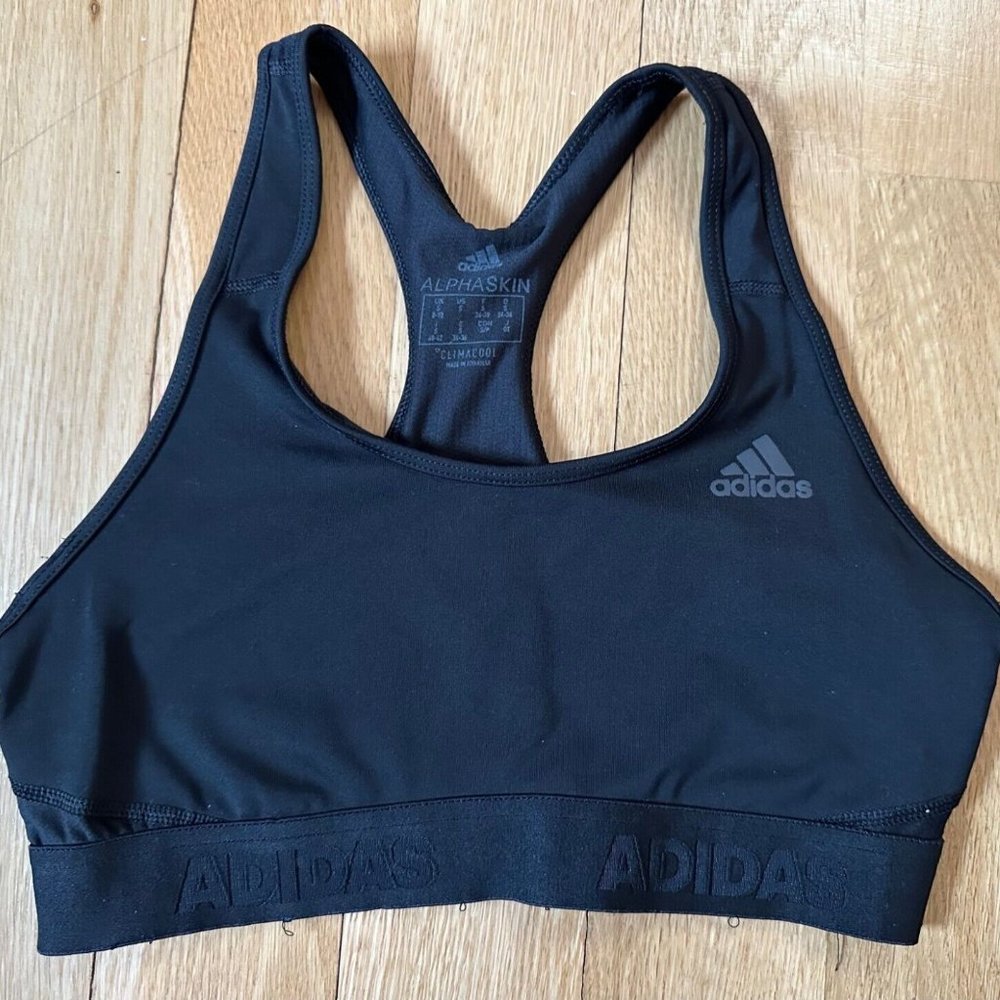 Womens Adidas Black Sports Bra Size Small